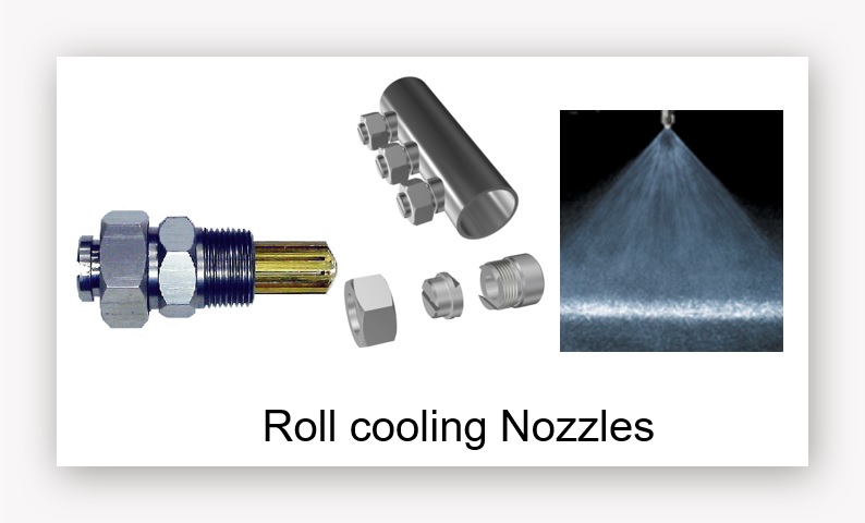 Roll cooling nozzles